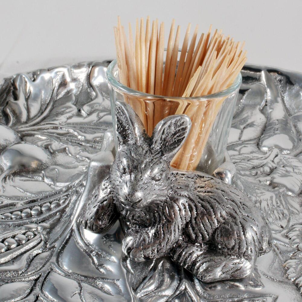 Rabbit Garden Tidbit Tray by Arthur Court Designs 2