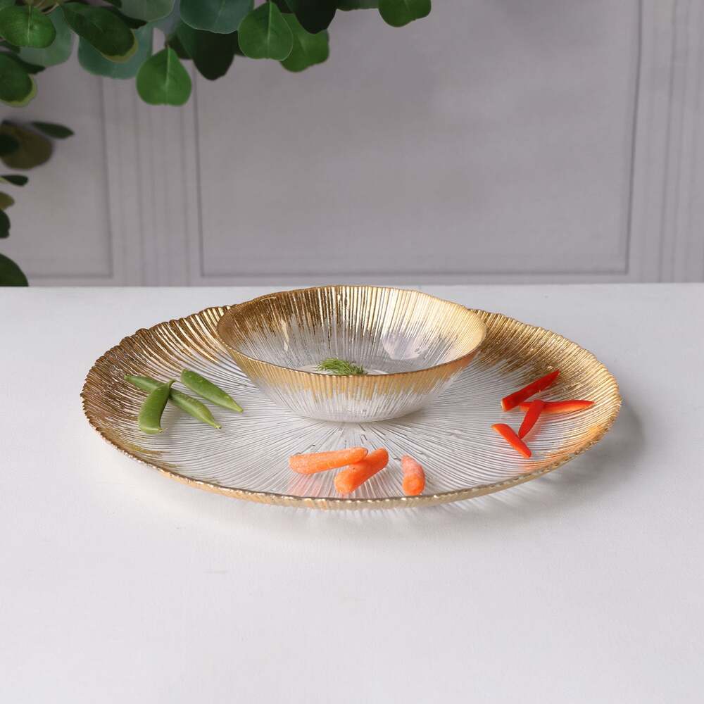 Radiant Charger Plate - Clear & Gold by Beatriz Ball 2