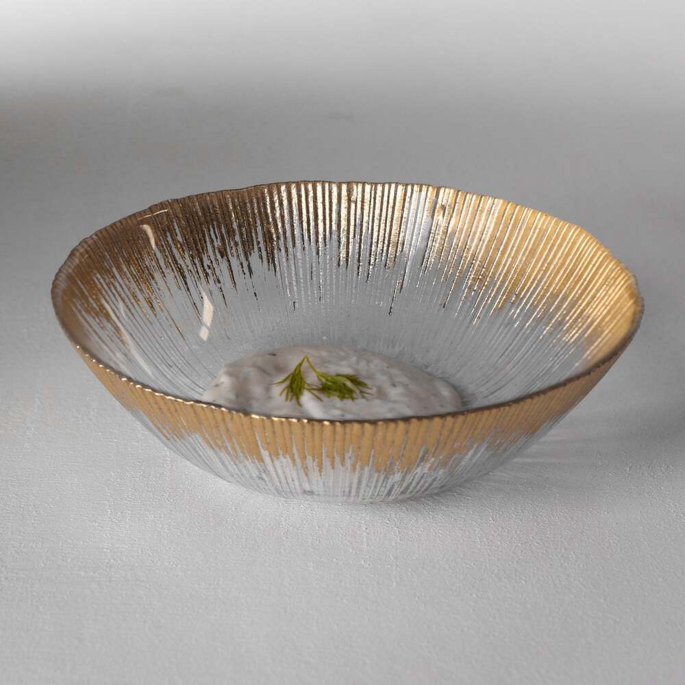 Radiant Small Bowl - Clear & Gold by Beatriz Ball 2