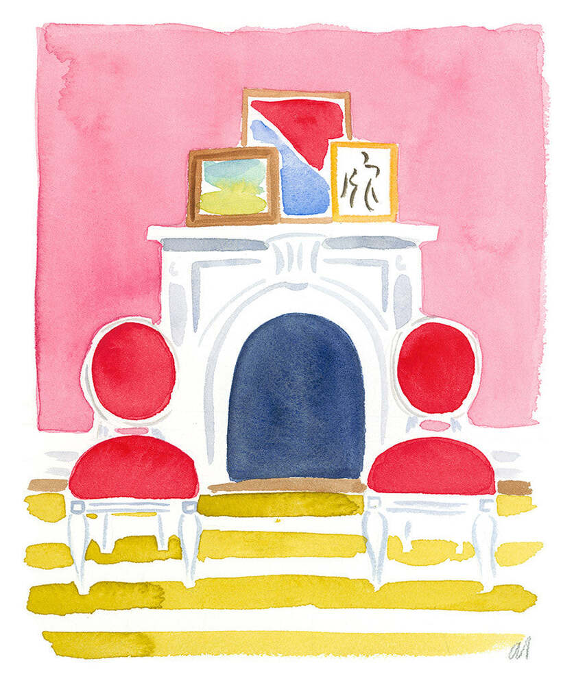 Red Chairs - Caitlin McGauley by Tiger Flower Studio Additional Image -