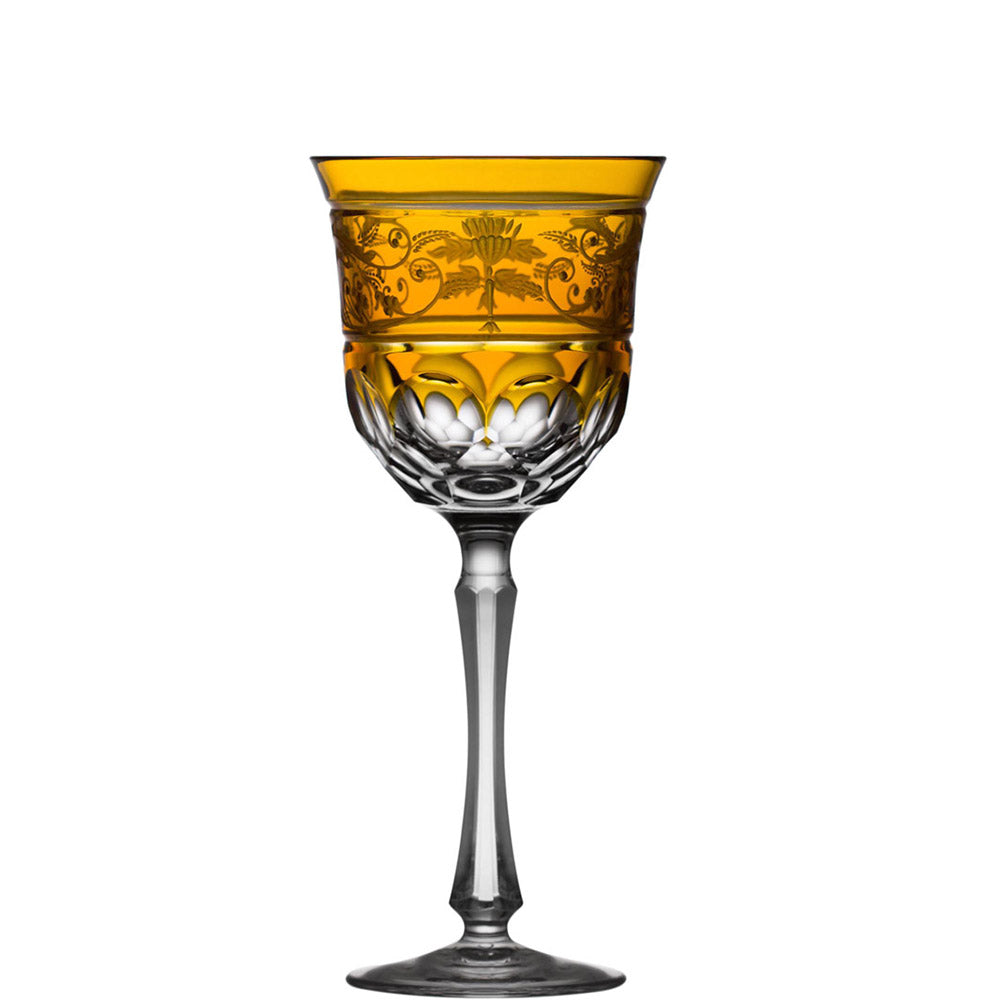 Regency Amber Water Glass by Varga Crystal