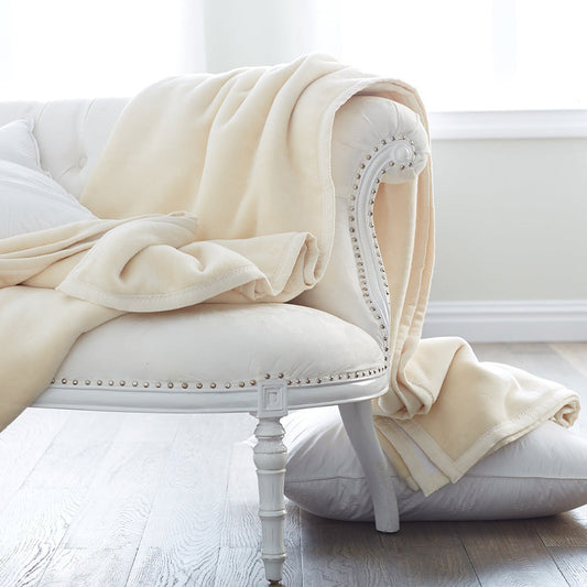 Reversible Plush Cotton Blanket by Scandia Home