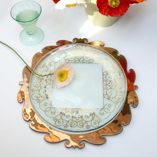 Rococo Round Buffet Plate by Annieglass