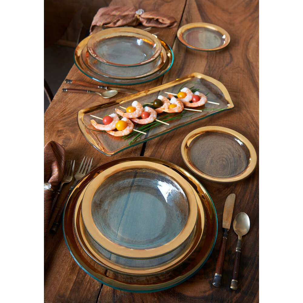 Roman 8.75" Antique Salad Plate by Annieglass Additional Image -2