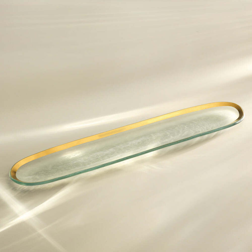 Roman Antique Cracker Tray by Annieglass