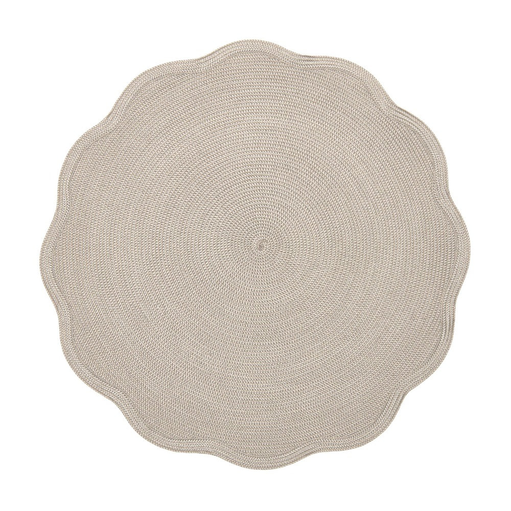 Round Scallop Placemat by Deborah Rhodes