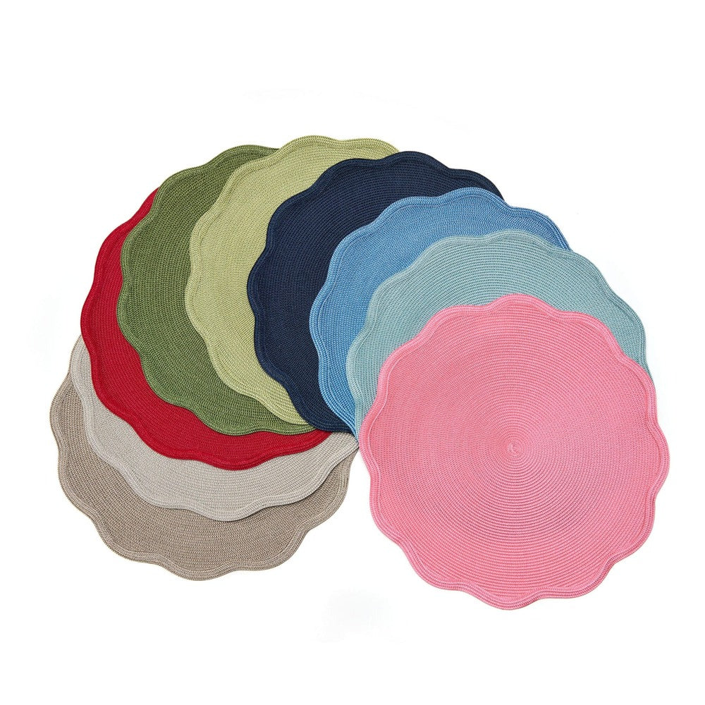 Round Scallop Placemat by Deborah Rhodes Additional Image - 1
