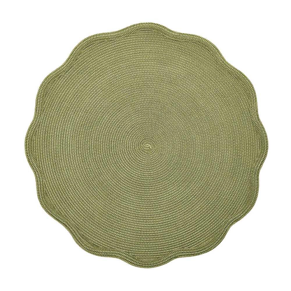 Round Scallop Placemat by Deborah Rhodes