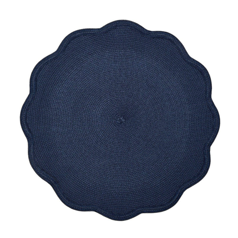 Round Scallop Placemat by Deborah Rhodes