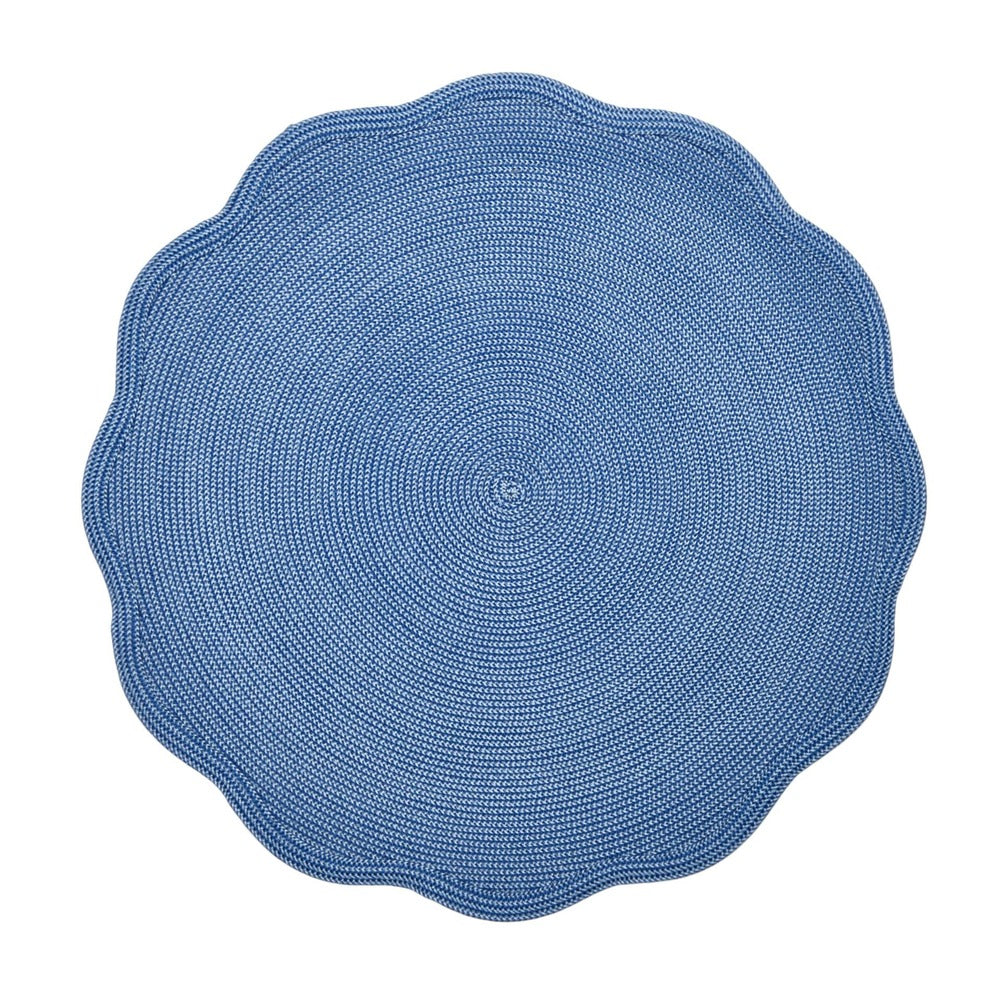 Round Scallop Placemat by Deborah Rhodes