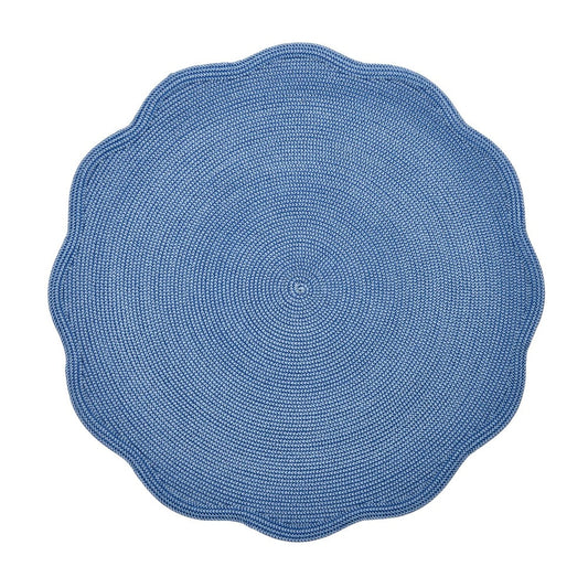 Round Scallop Placemat by Deborah Rhodes