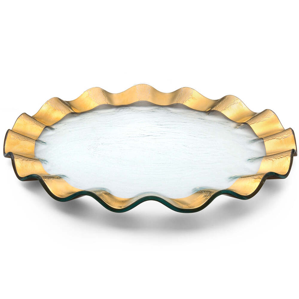 Ruffle 13" Buffet Plate by Annieglass