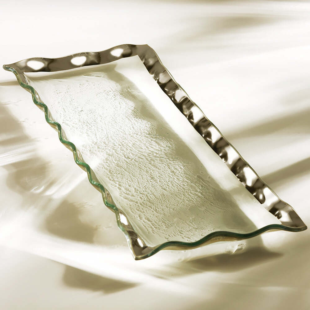Ruffle 17" x 6 3/4" Rectangular Tray by Annieglass