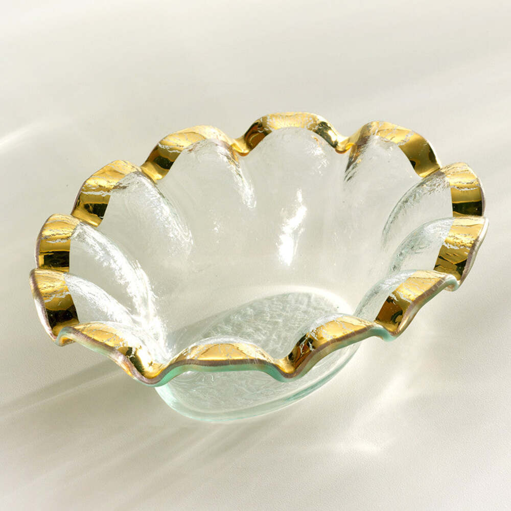 Ruffle 8 1/4" x 6 1/2" Dip Bowl by Annieglass