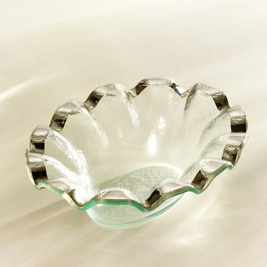 Ruffle 8.25" x 6.5" Dip Bowl by Annieglass Additional Image -1