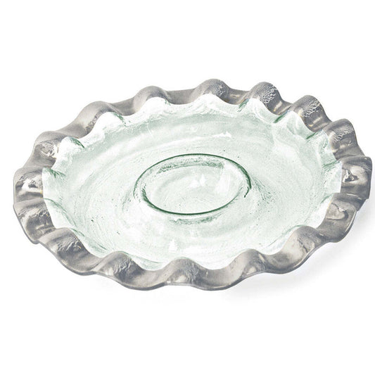 Ruffle Round Chip and Dip Server by Annieglass