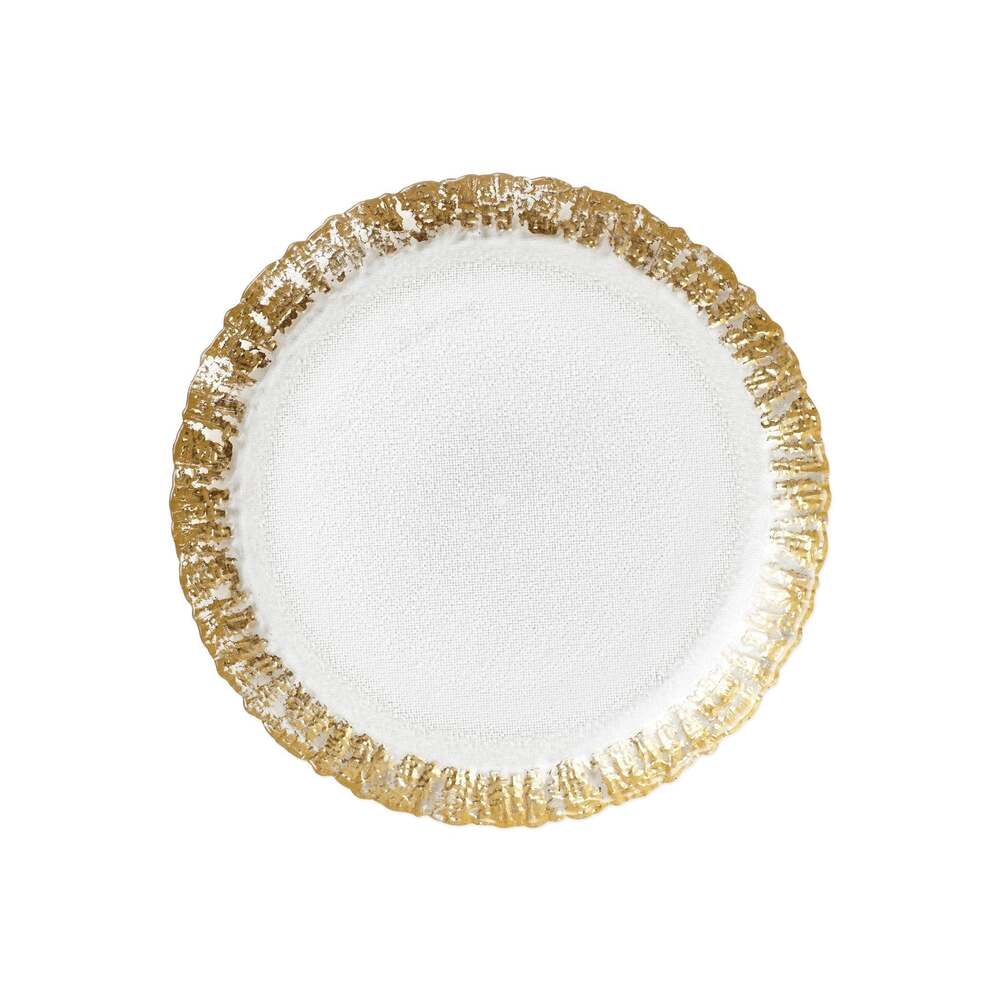 Rufolo Glass Salad Plate by VIETRI