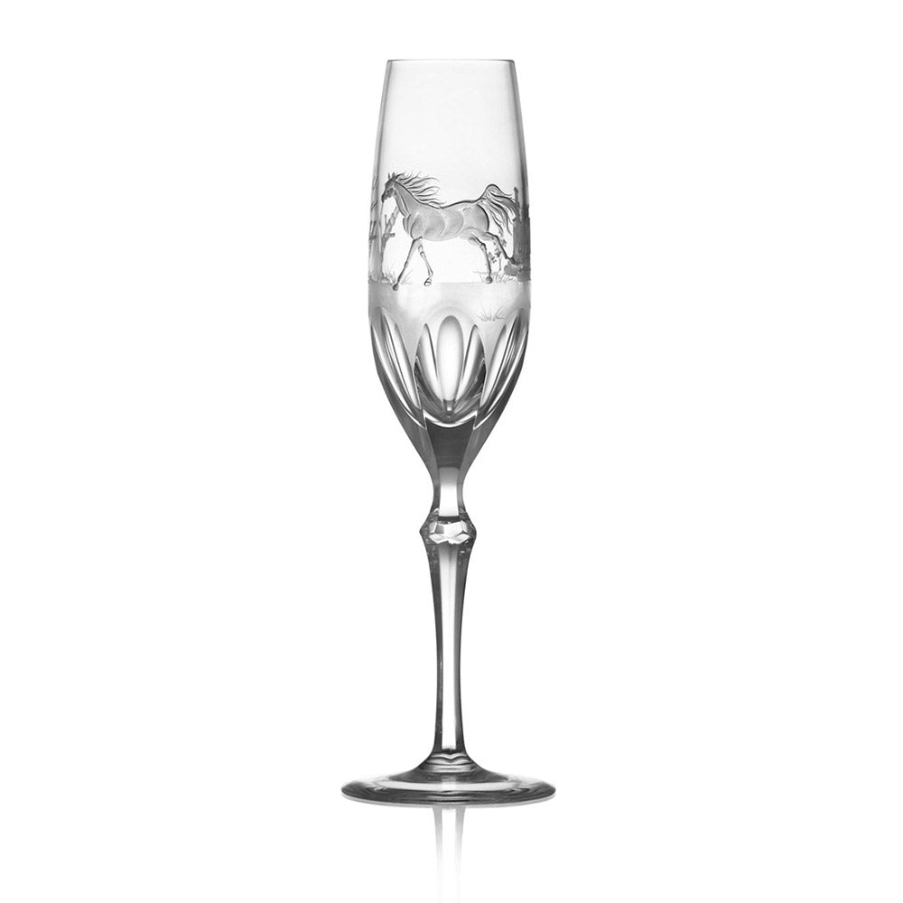 Run 4 Roses Clear Flute by Varga Crystal