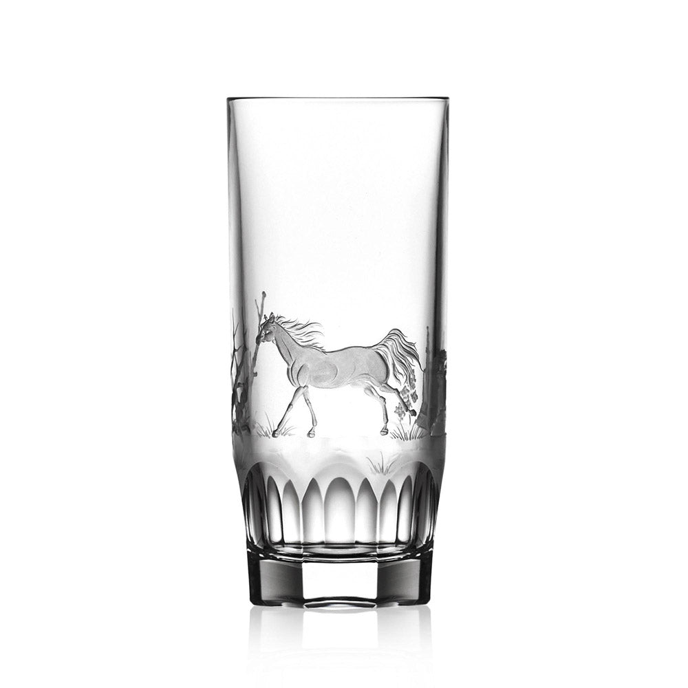Run 4 Roses Clear Highball by Varga Crystal