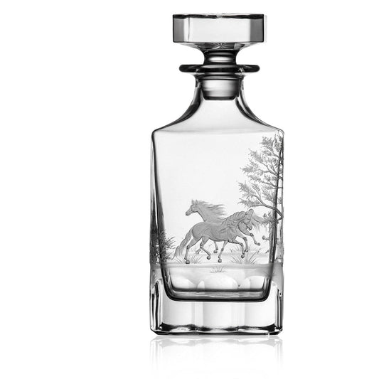Run 4 Roses Clear Whiskey Decanter 0,75 Liter by Varga Crystal