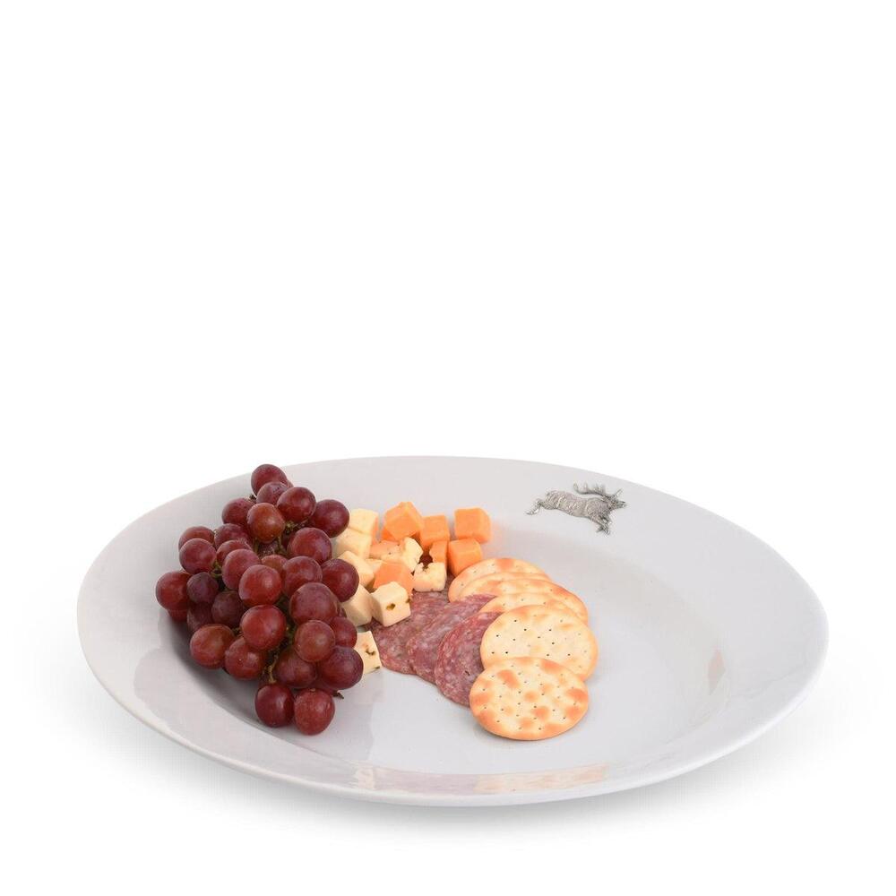 Running Elk Stoneware Serving Tray by Vagabond House 2