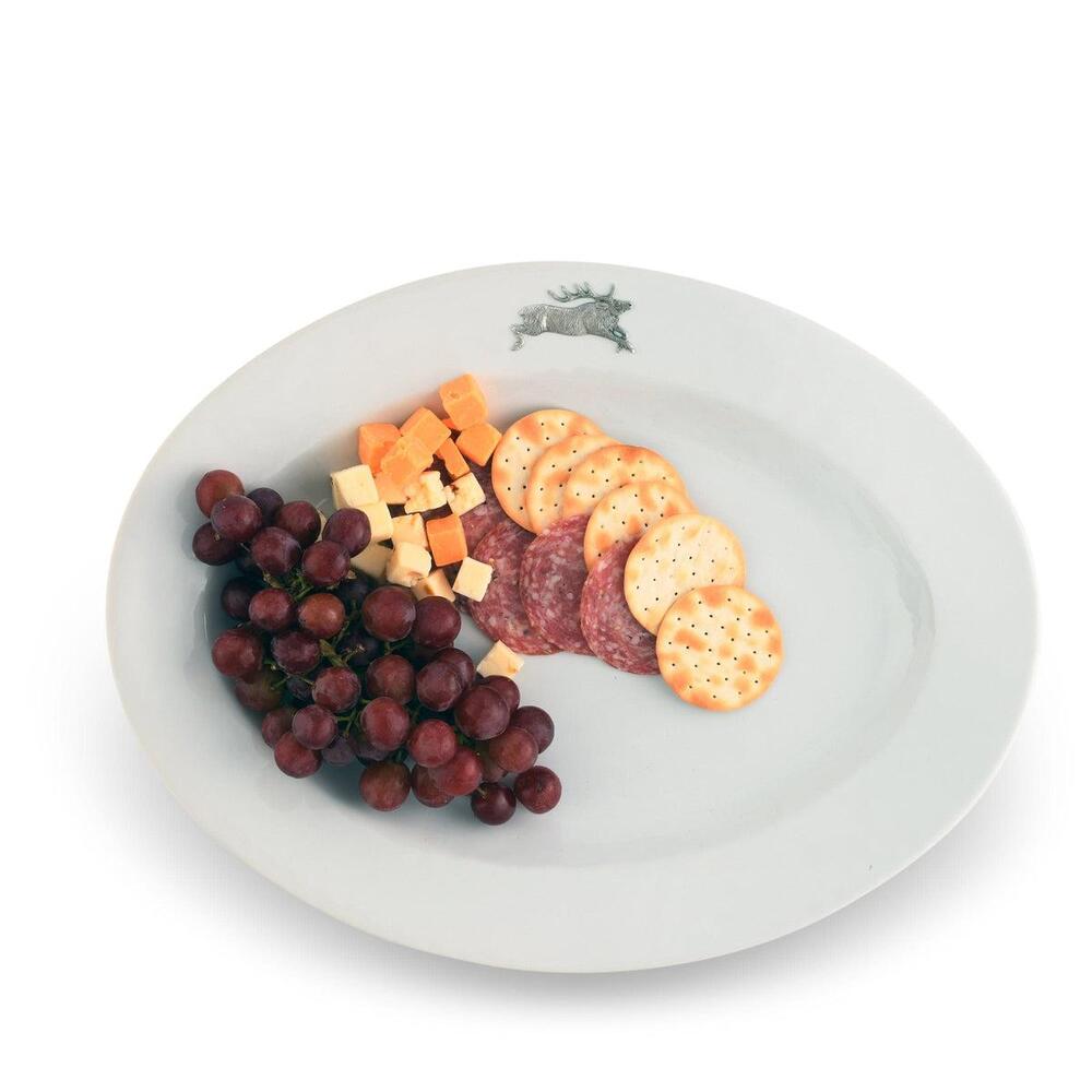 Running Elk Stoneware Serving Tray by Vagabond House 3