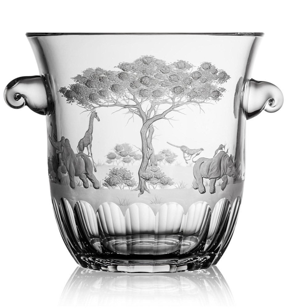 Safari Clear Champagne Bucket by Varga Crystal