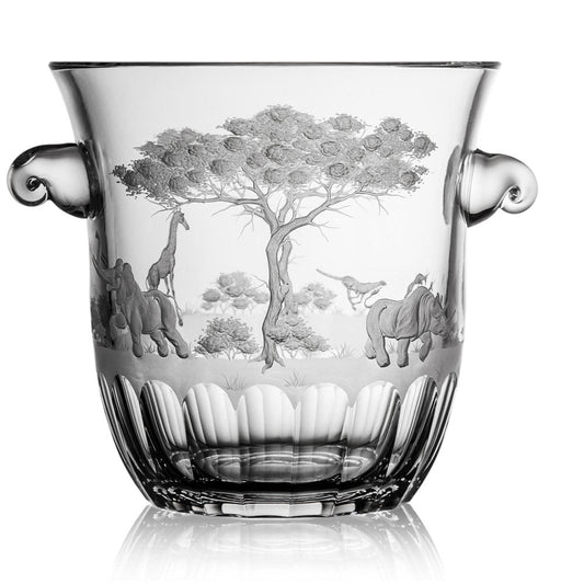 Safari Clear Champagne Bucket by Varga Crystal