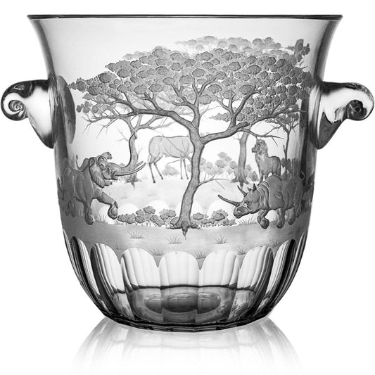 Safari Clear Champagne Bucket Grande by Varga Crystal