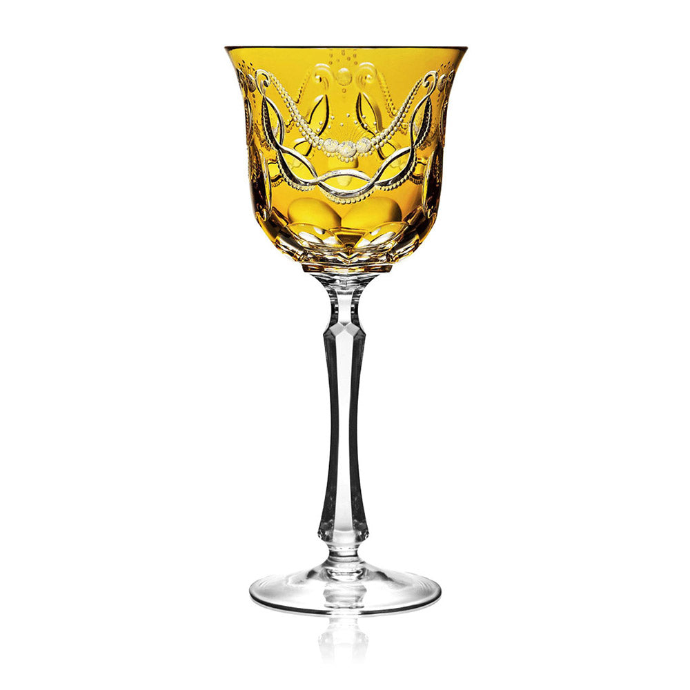 Saint Tropez Amber Water Glass by Varga Crystal
