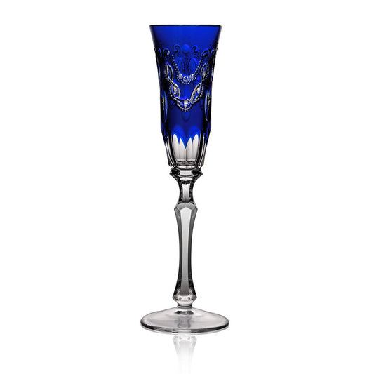 Saint Tropez Cobalt Flute by Varga Crystal