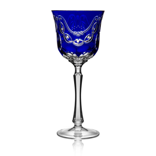 Saint Tropez Cobalt Water Glass by Varga Crystal