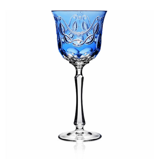 Saint Tropez Sky Blue Water Glass by Varga Crystal