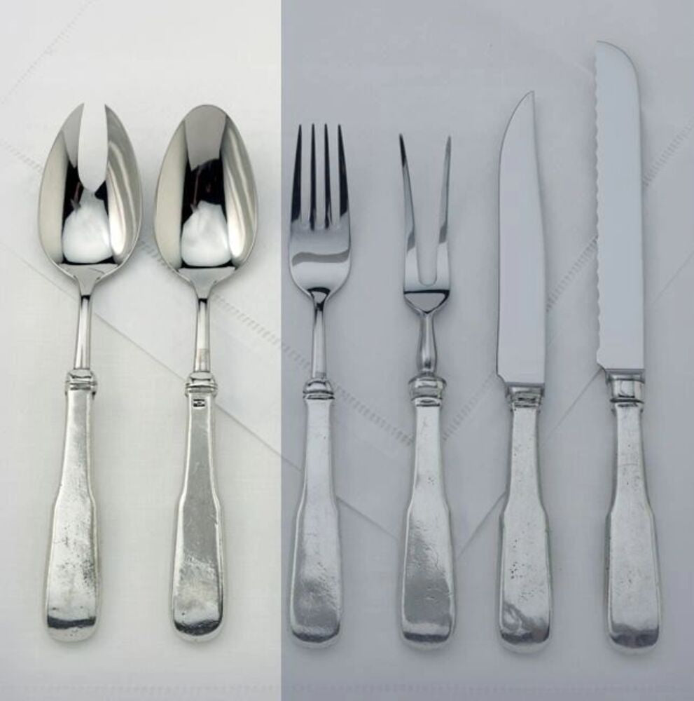 Salad Fork & Spoon Set - Georgian by Julie Wear