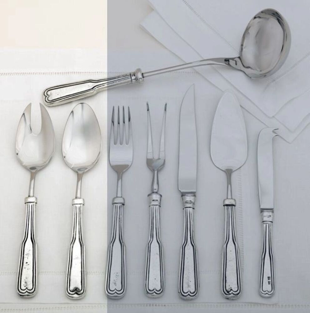Salad Fork & Spoon Set - Regent by Julie Wear