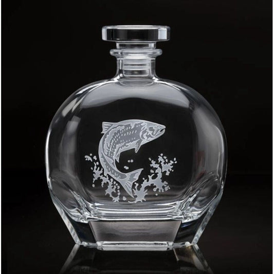 Salmon Decanter Fly Fishing by Julie Wear