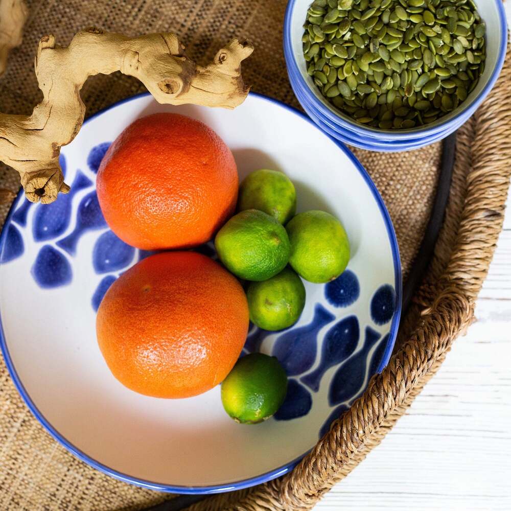 Santorini Fish Medium Serving Bowl by VIETRI by Additional Image -4