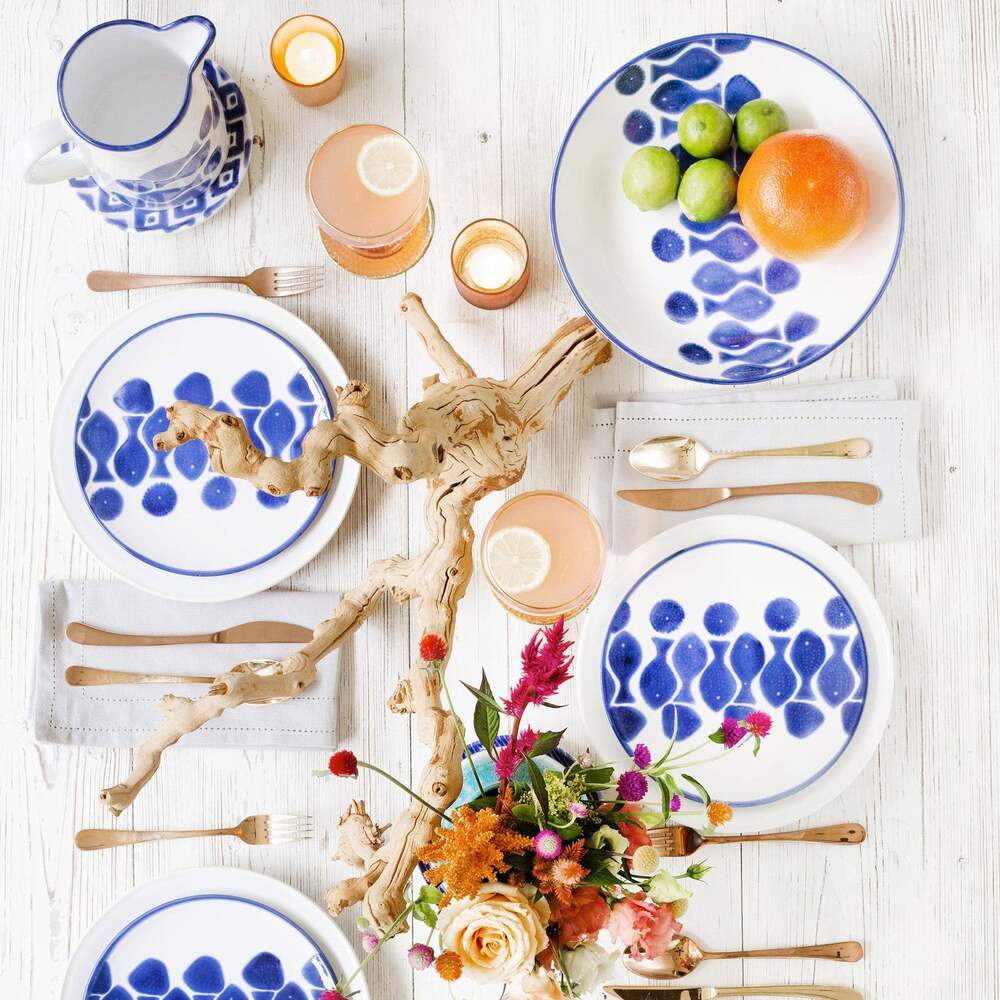 Santorini Fish Medium Serving Bowl by VIETRI by Additional Image -5