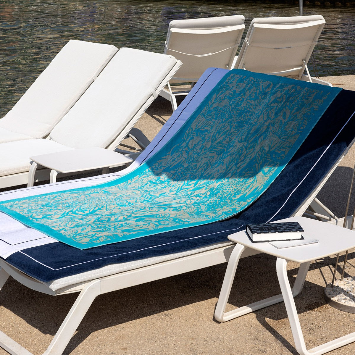 Sao Jacquard Velour Beach Towel by Yves Delorme 6