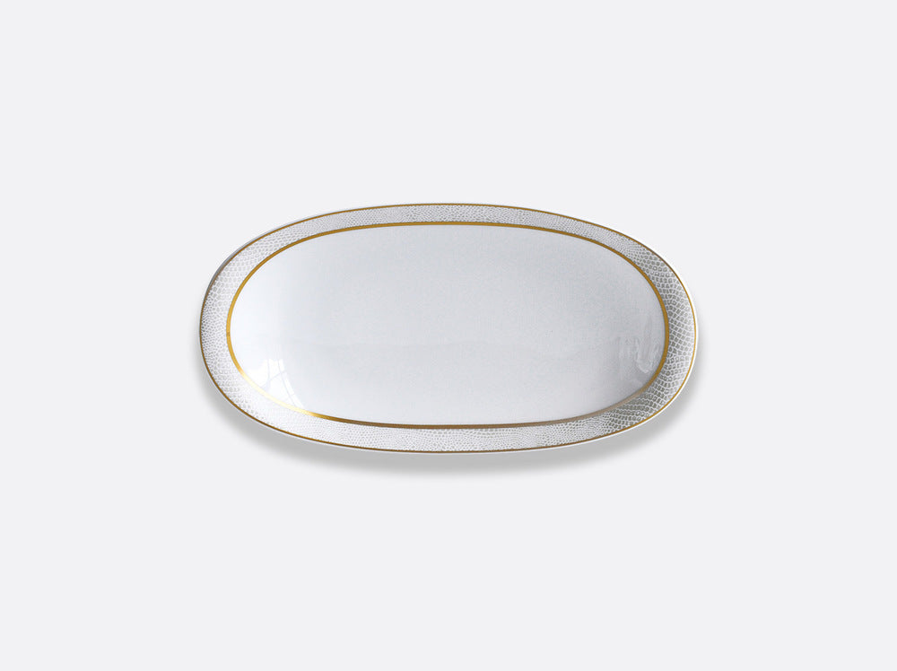 Sauvage Or Relish Dish 9" x 5" by Bernardaud