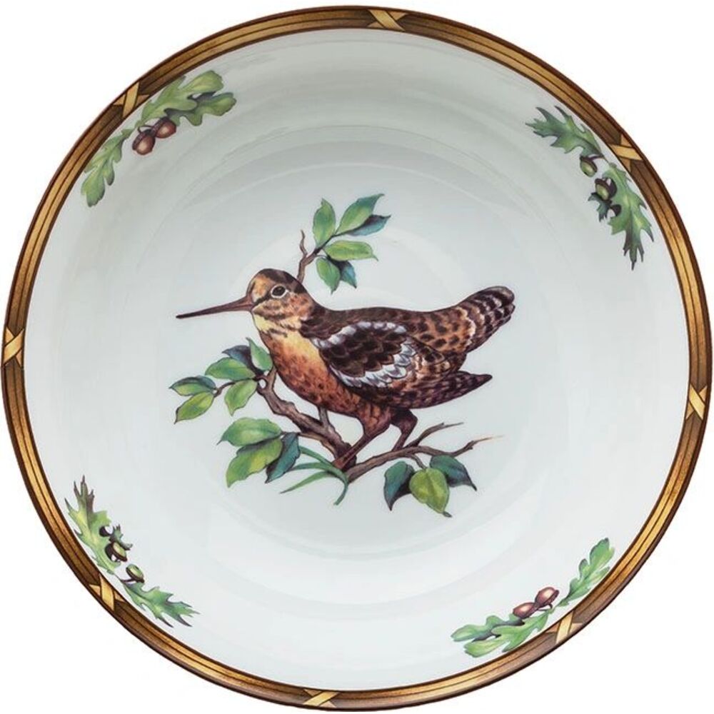 Serve Bowl Woodcock Game Birds by Julie Wear