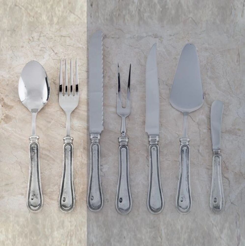 Serving Fork & Spoon Set - Verona by Julie Wear