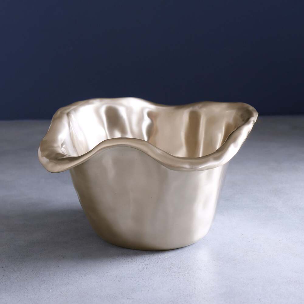 Sierra Modern Vento Ice Bucket - Gold by Beatriz Ball
