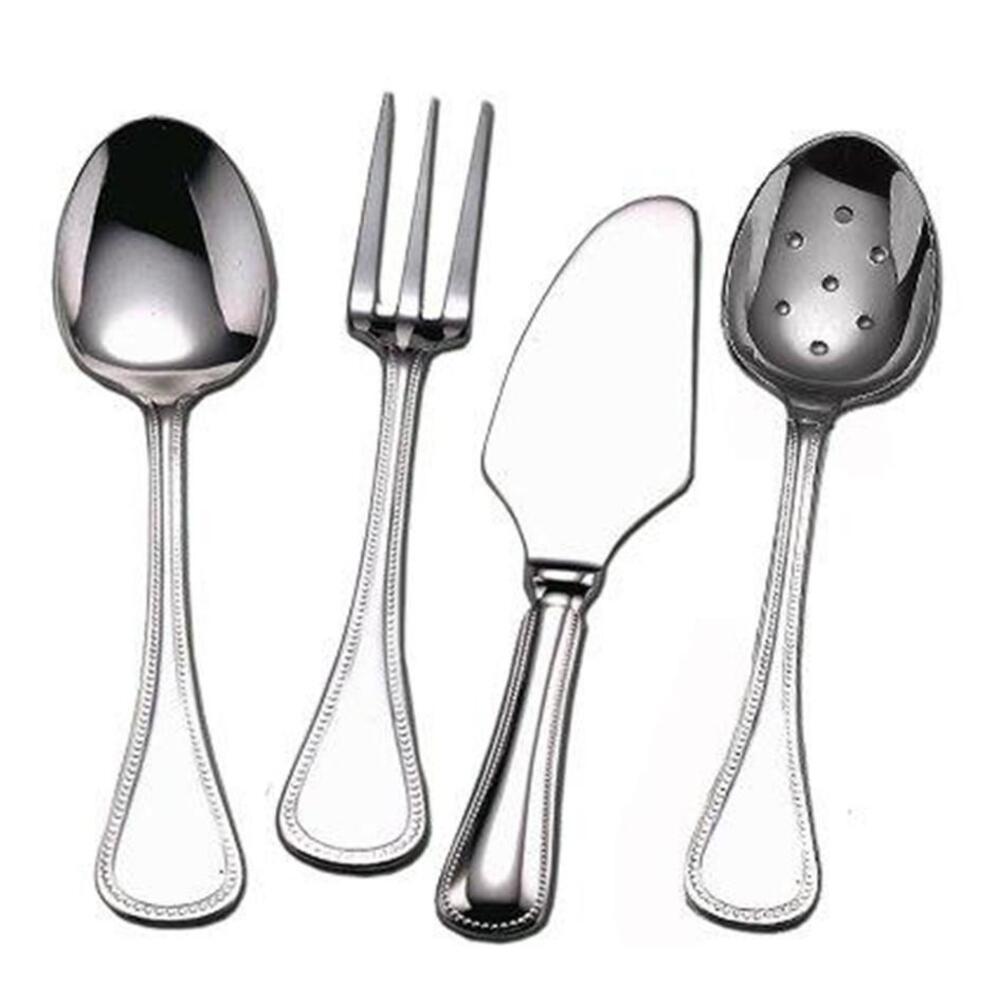 Silver Le Perle - 4 Piece Hostess Set by Couzon