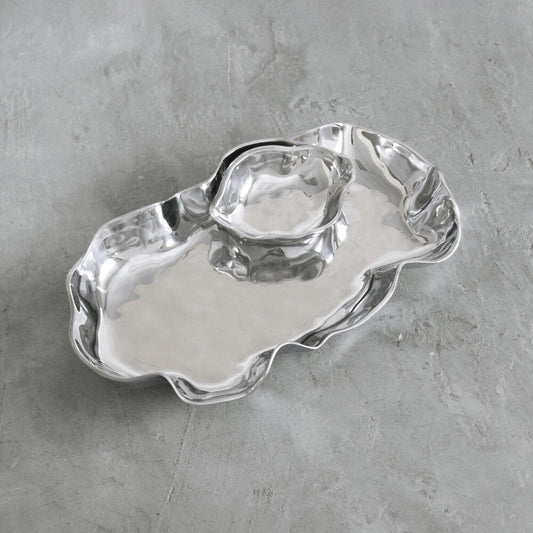 Soho Onyx Chip & Dip Bowl by Beatriz Ball