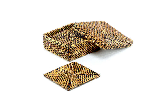 Square Coaster Set of 6 with Holder by Calaisio