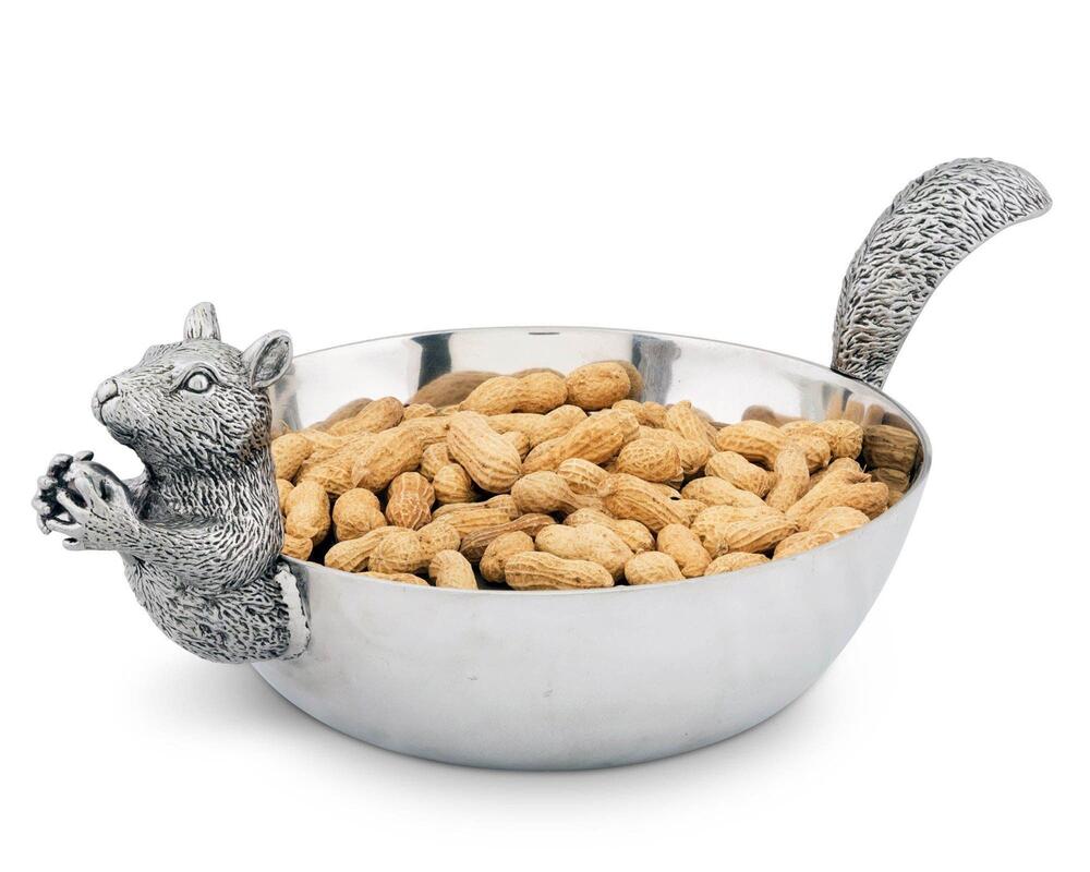 Squirrel Nut Bowl Head / Tail by Arthur Court Designs 1