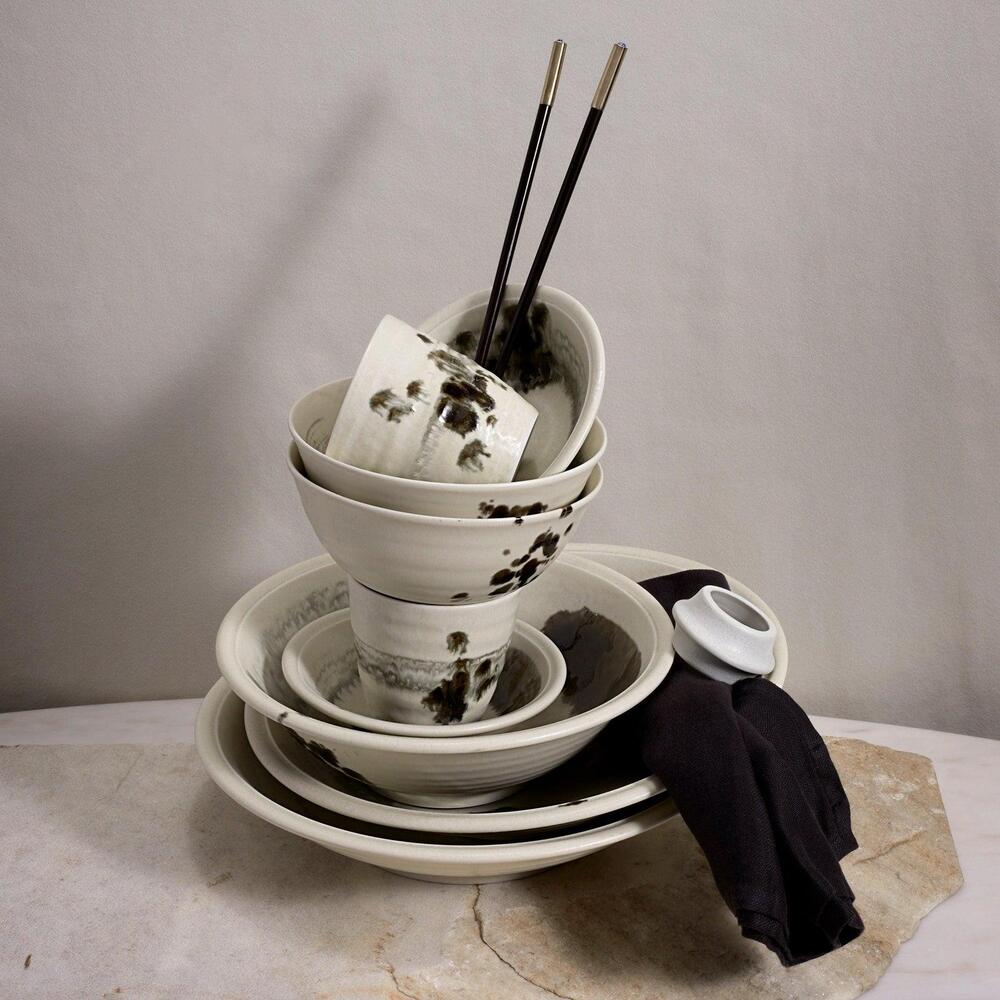 Sumi Brush Soup Plate by L'Objet 3