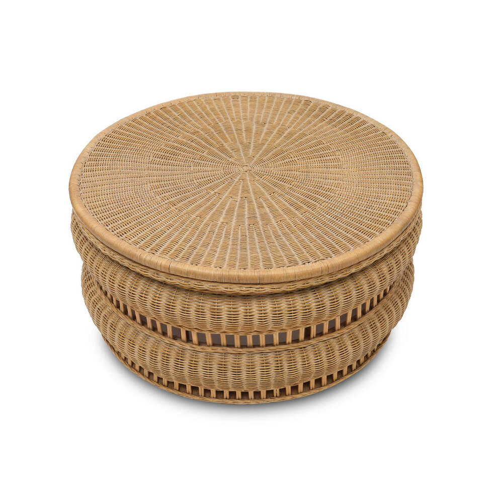 Tambour Woven Coffee Table by Bunny Williams Home 1