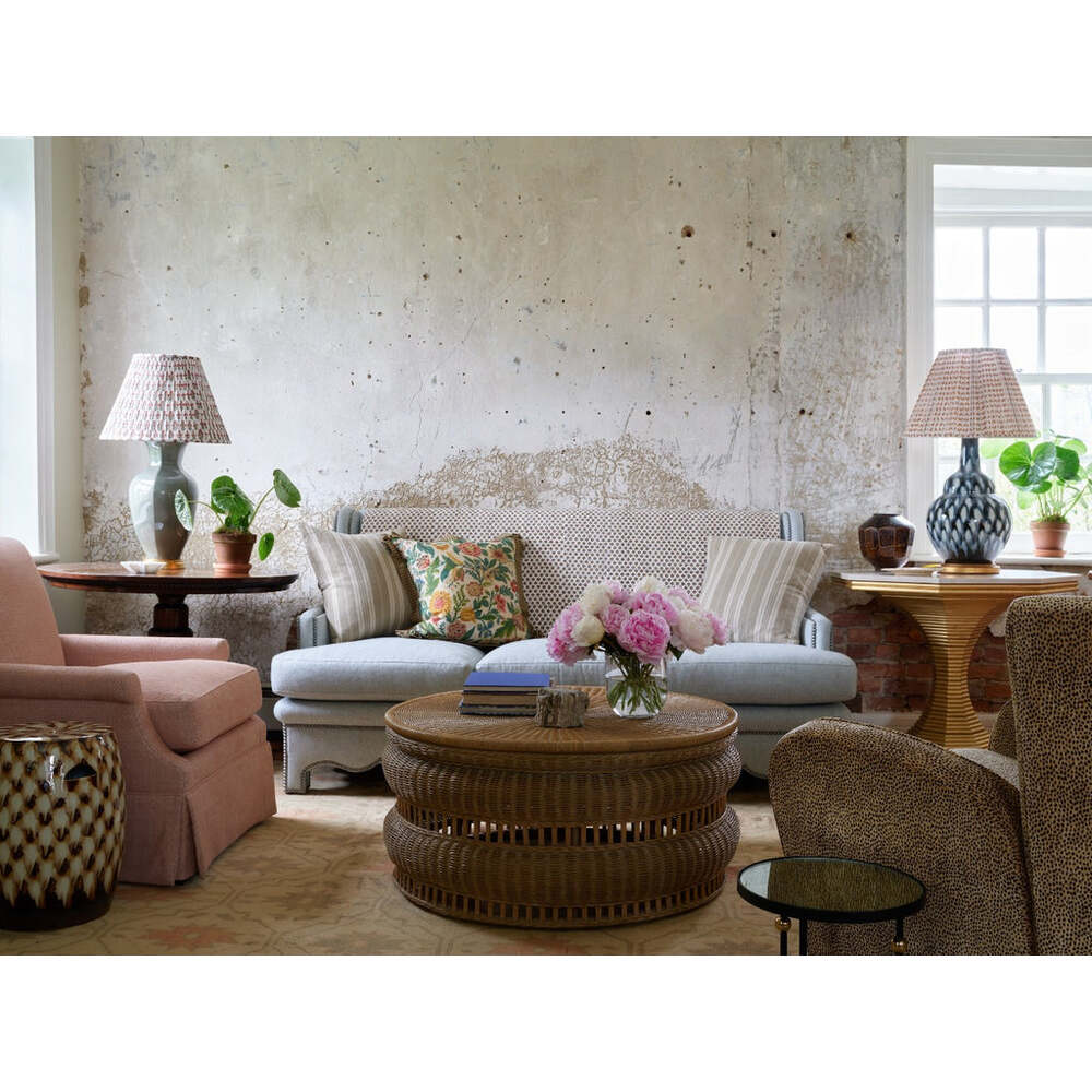 Tambour Woven Coffee Table by Bunny Williams Home 5